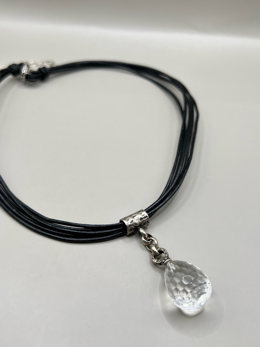 Silpada Crystal Quartz Drop Necklace